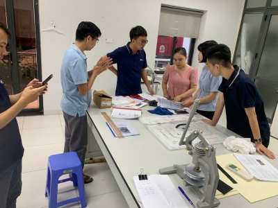 Lắp đặt và hướng dẫn sử dụng thiết bị cho công ty TNHH may Minh Trí